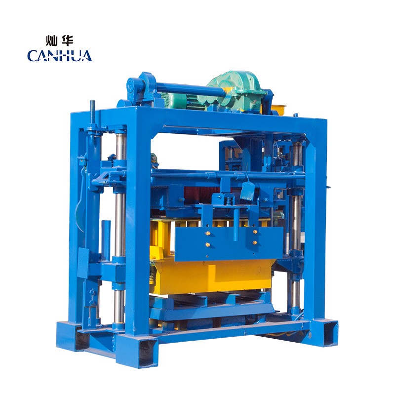 QT40-2 small scale simple semi automatic concrete hollow blocks making machinery for sale