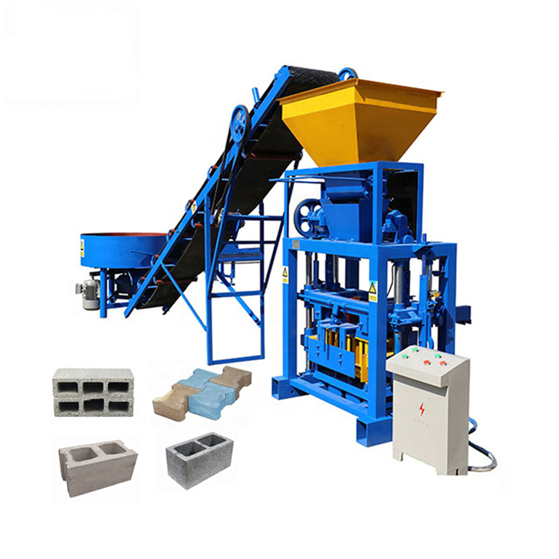 QT40-1 china cheap semi automatic concrete cement brick block making machine price in fiji